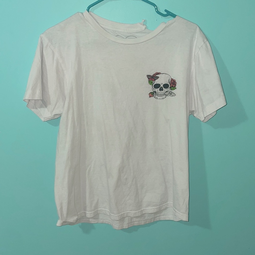 Rose skull tee shirt